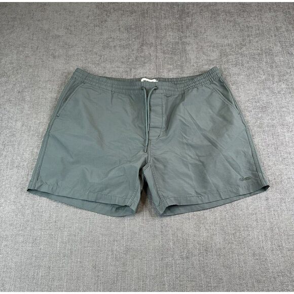 Taylor Stitch Shorts Men (XXL) Green The Apres Performance Drawstring Button Fly - Picture 2 of 9